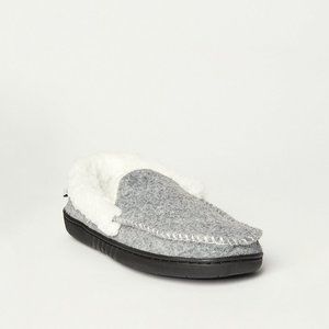 Lucky Brand Men's Charcoal Faux Wool Sherpa Lined Slipper/NIB/XL